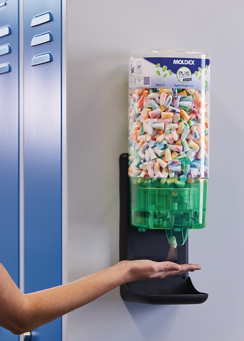 Gehörschutzspender PlugStation TouchFree mit Füllung Spark Plugs (500 ...