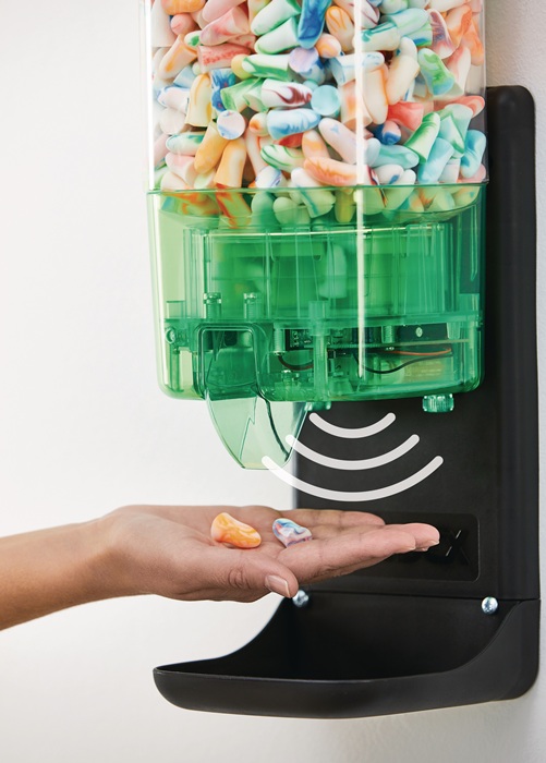Gehörschutzspender PlugStation TouchFree mit Füllung Spark Plugs (500 ...