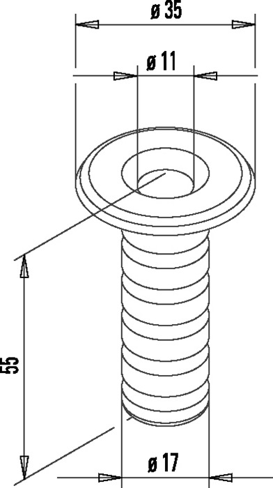 Stahl Rundstange 10 mm Gewindeansatz Set á 2 St f