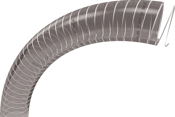 PU Staubsammelschlauch 55mm - 1m Flexibler Transparenschlauch