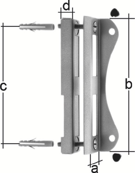 Schlosskastenanschlag Modell 2392 passend für 30-mm-Schlosskasten ...