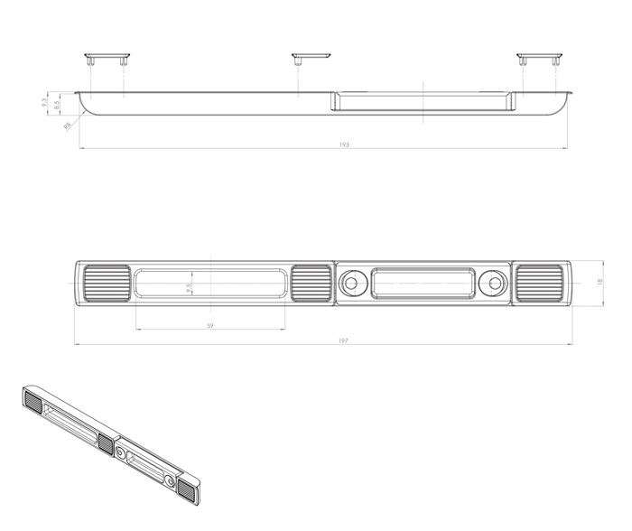Stahl Rundstange 10 mm Gewindeansatz Set á 2 St f