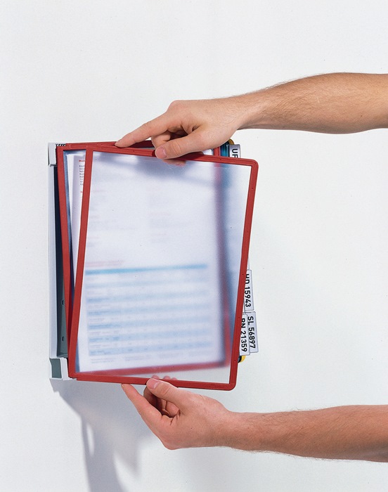 Classeur Mural Présentoir Catalogue 20 Pages - Pochette A4 Rotative Pour Bureau