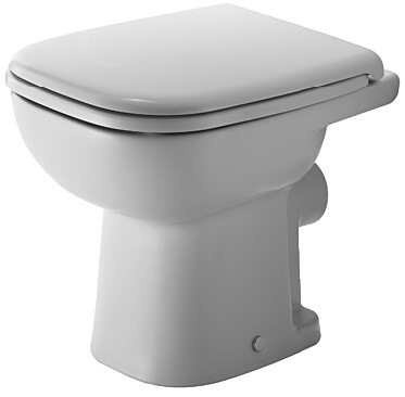 Plunderen Let op vuist ⚙ Duravit Stand-WC D-CODE tief, 350x480mm, Abgang waagerecht weiß DURAVIT ⚙