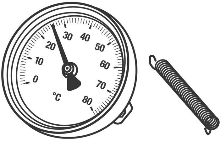 Rehau Anlegethermometer 0-80 °C